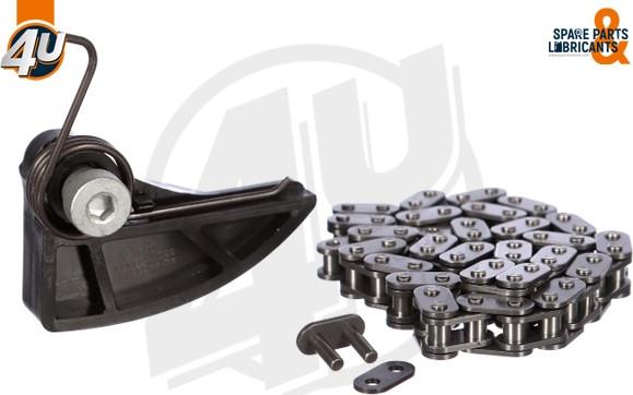 4U Autoparts 44095VV - Комплект цепи, привод масляного насоса autospares.lv