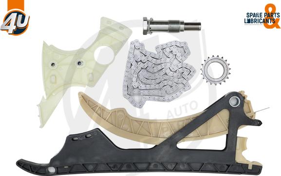 4U Autoparts 44010BW - Комплект цепи привода распредвала autospares.lv