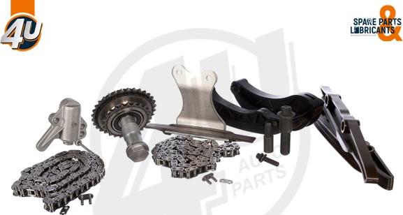 4U Autoparts 44133BW - Комплект цепи привода распредвала autospares.lv