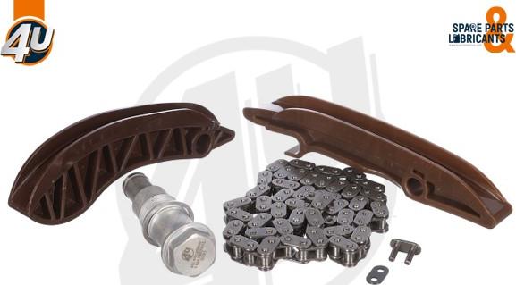 4U Autoparts 44125BW - Комплект цепи привода распредвала autospares.lv