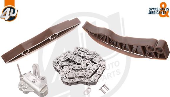 4U Autoparts 44122BW - Комплект цепи привода распредвала autospares.lv