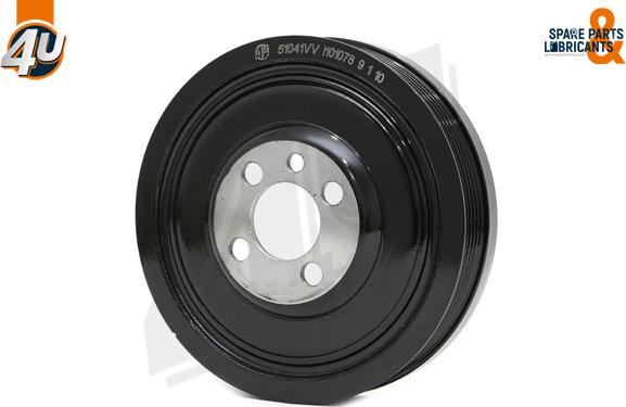 4U Autoparts 51041VV - Шкив коленчатого вала autospares.lv