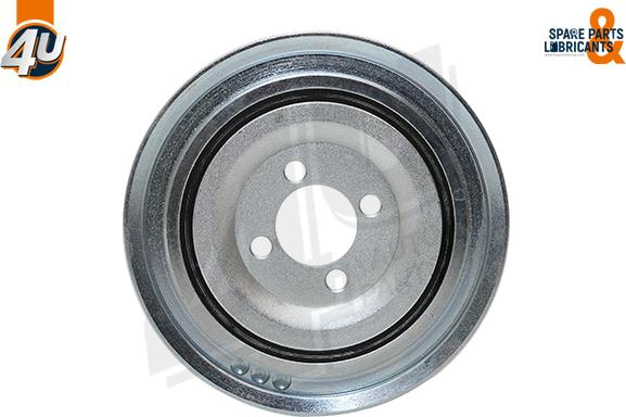 4U Autoparts 51063PU - Шкив коленчатого вала autospares.lv