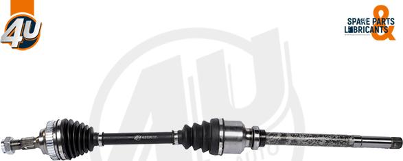 4U Autoparts 51333PU - Приводной вал autospares.lv