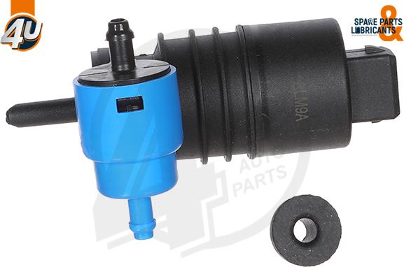 4U Autoparts 14886PU - Водяной насос, система очистки окон autospares.lv