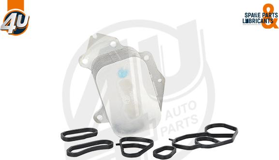 4U Autoparts 14280PU - Масляный радиатор, двигательное масло autospares.lv