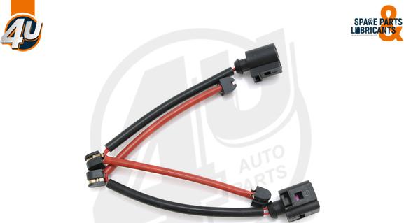 4U Autoparts 12462VV - Сигнализатор, износ тормозных колодок autospares.lv