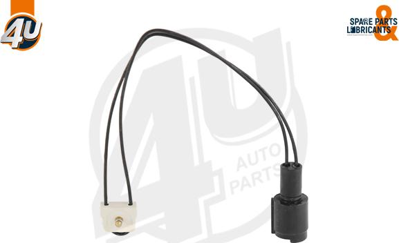 4U Autoparts 12400BW - Сигнализатор, износ тормозных колодок autospares.lv