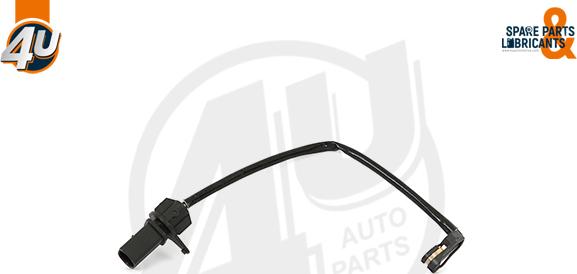 4U Autoparts 12478VV - Сигнализатор, износ тормозных колодок autospares.lv