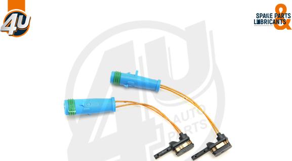 4U Autoparts 12353MR - Сигнализатор, износ тормозных колодок autospares.lv