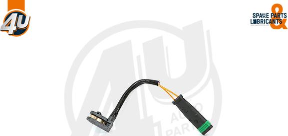 4U Autoparts 12367MR - Сигнализатор, износ тормозных колодок autospares.lv