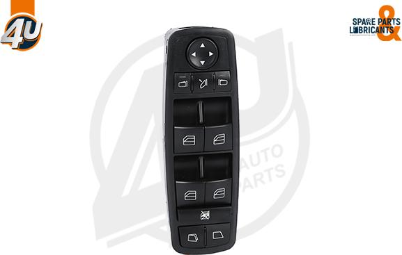 4U Autoparts 17107MR - Выключатель, стеклоподъемник autospares.lv