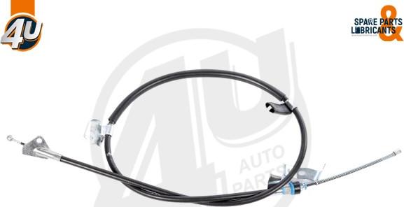 4U Autoparts 38339PU - Тросик, cтояночный тормоз autospares.lv