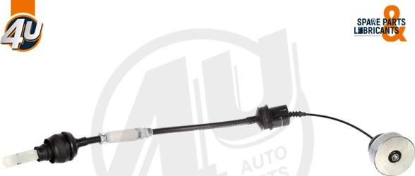 4U Autoparts 38288PU - Трос, управление сцеплением autospares.lv