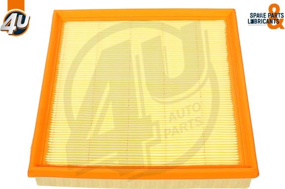 4U Autoparts 33409BW - Воздушный фильтр, двигатель autospares.lv