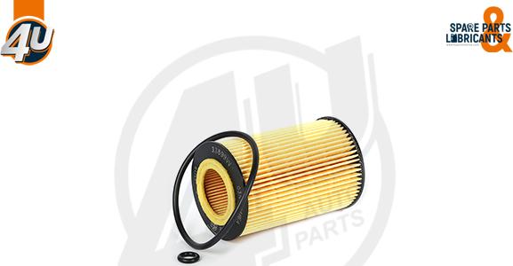 4U Autoparts 33899VV - Масляный фильтр autospares.lv