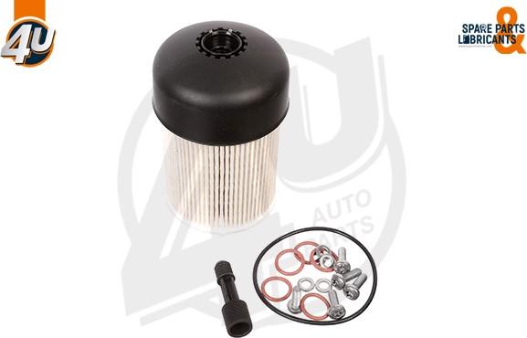 4U Autoparts 33338MR - Топливный фильтр autospares.lv