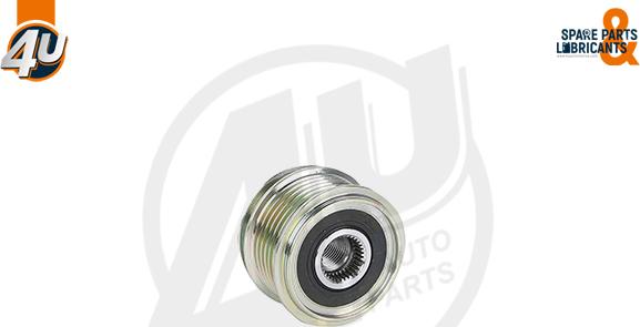 4U Autoparts 32604VV - Шкив генератора, муфта autospares.lv