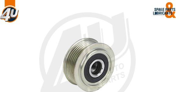 4U Autoparts 32615VV - Шкив генератора, муфта autospares.lv