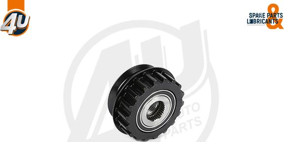 4U Autoparts 32616VV - Шкив генератора, муфта autospares.lv