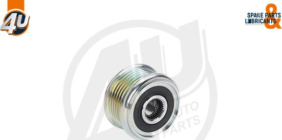 4U Autoparts 32613VV - Шкив генератора, муфта autospares.lv