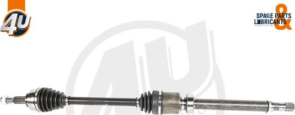 4U Autoparts 23084RN - Приводной вал autospares.lv