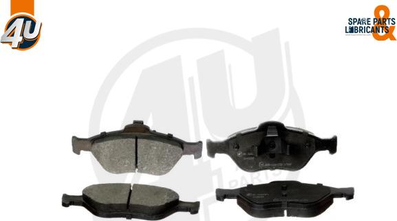 4U Autoparts 22696FR - Тормозные колодки, дисковые, комплект autospares.lv