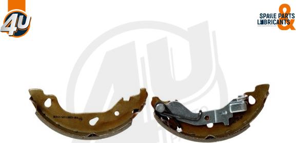 4U Autoparts 22684FT - Комплект тормозных колодок, барабанные autospares.lv