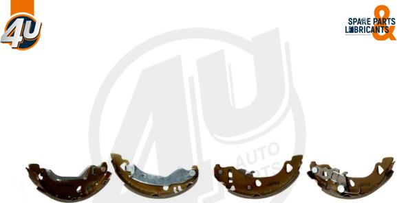 4U Autoparts 22685FT - Комплект тормозных колодок, барабанные autospares.lv