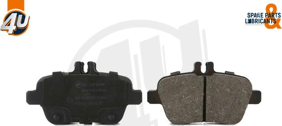 4U Autoparts 22042MR - Тормозные колодки, дисковые, комплект autospares.lv