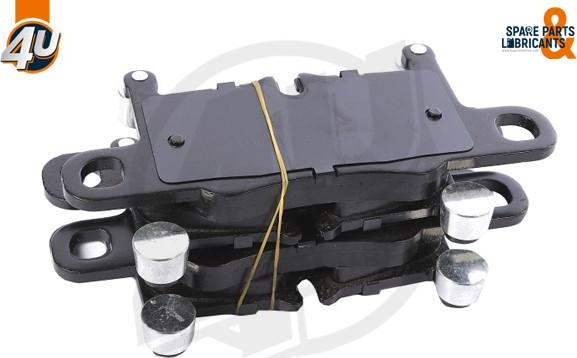 4U Autoparts 22876VV - Тормозные колодки, дисковые, комплект autospares.lv