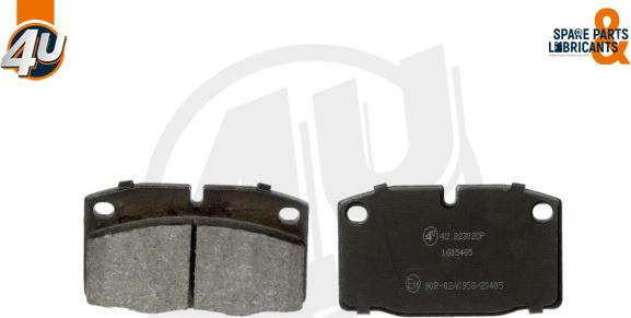 4U Autoparts 22302OP - Тормозные колодки, дисковые, комплект autospares.lv