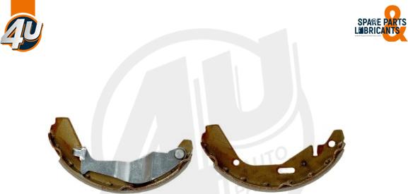 4U Autoparts 22328OP - Комплект тормозных колодок, барабанные autospares.lv