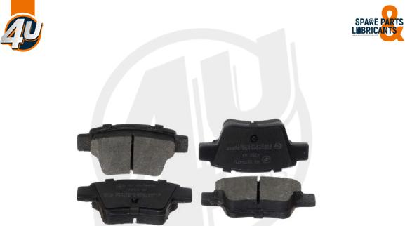 4U Autoparts 22794PU - Тормозные колодки, дисковые, комплект autospares.lv