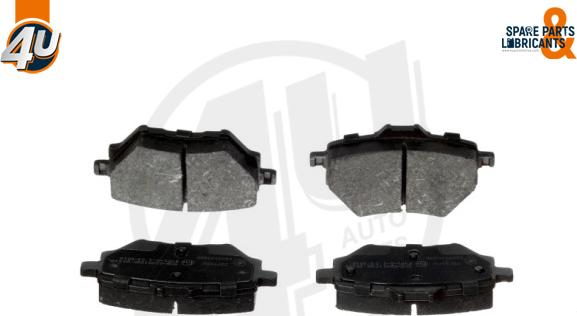 4U Autoparts 22791PU - Тормозные колодки, дисковые, комплект autospares.lv