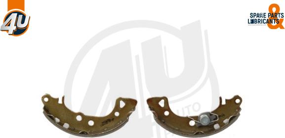 4U Autoparts 22745CI - Комплект тормозных колодок, барабанные autospares.lv