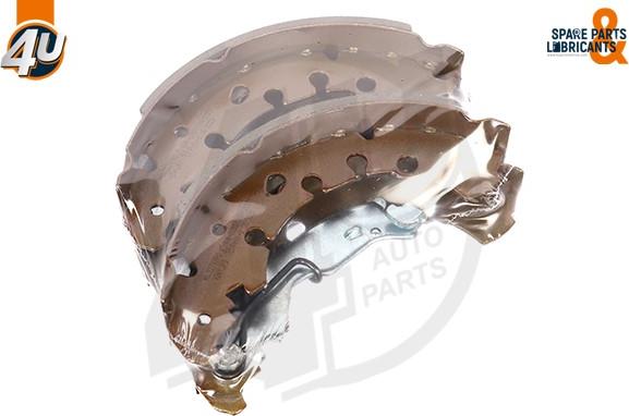 4U Autoparts 22747PU - Комплект тормозных колодок, барабанные autospares.lv