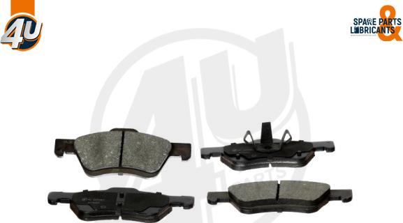 4U Autoparts 22709FR - Тормозные колодки, дисковые, комплект autospares.lv