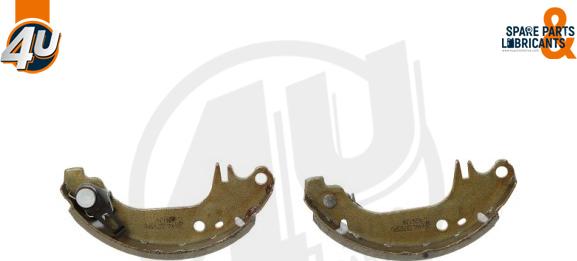 4U Autoparts 22785PU - Комплект тормозных колодок, барабанные autospares.lv