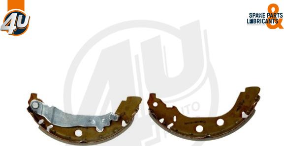 4U Autoparts 22788PU - Комплект тормозных колодок, барабанные autospares.lv