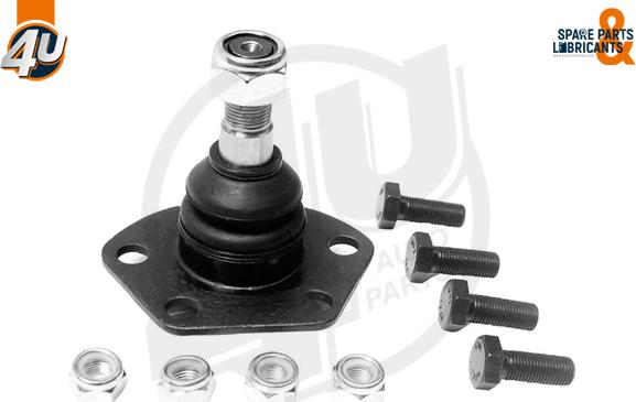 4U Autoparts B69566 - Шаровая опора, несущий / направляющий шарнир autospares.lv