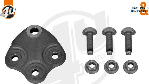 4U Autoparts B13550 - Шаровая опора, несущий / направляющий шарнир autospares.lv