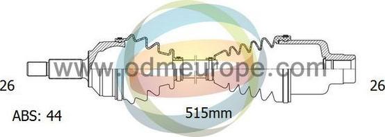 4X4 ESTANFI EST-18-011671 - Приводной вал autospares.lv