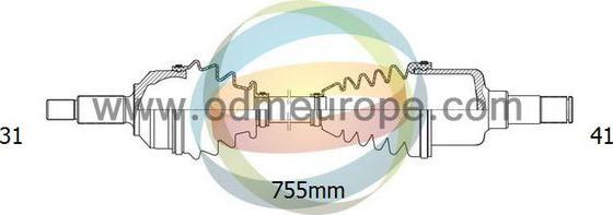 4X4 ESTANFI EST-18-011760 - Приводной вал autospares.lv