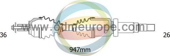 4X4 ESTANFI EST-18-152080 - Приводной вал autospares.lv