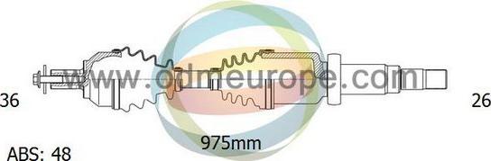 4X4 ESTANFI EST-18-152111 - Приводной вал autospares.lv