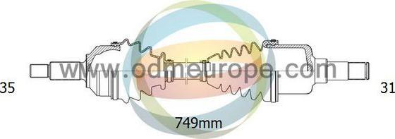 4X4 ESTANFI EST-18-161280 - Приводной вал autospares.lv