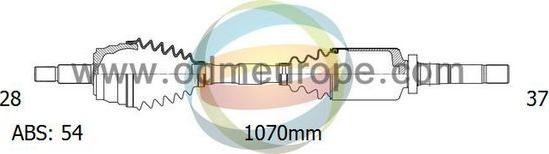 4X4 ESTANFI EST-18-162111 - Приводной вал autospares.lv