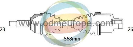 4X4 ESTANFI EST-18-122140 - Приводной вал autospares.lv