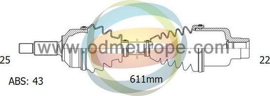 4X4 ESTANFI EST-18-302141 - Приводной вал autospares.lv